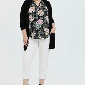 Torrid Harper Plaid Floral Sleeveless Tunic Top. Size 2